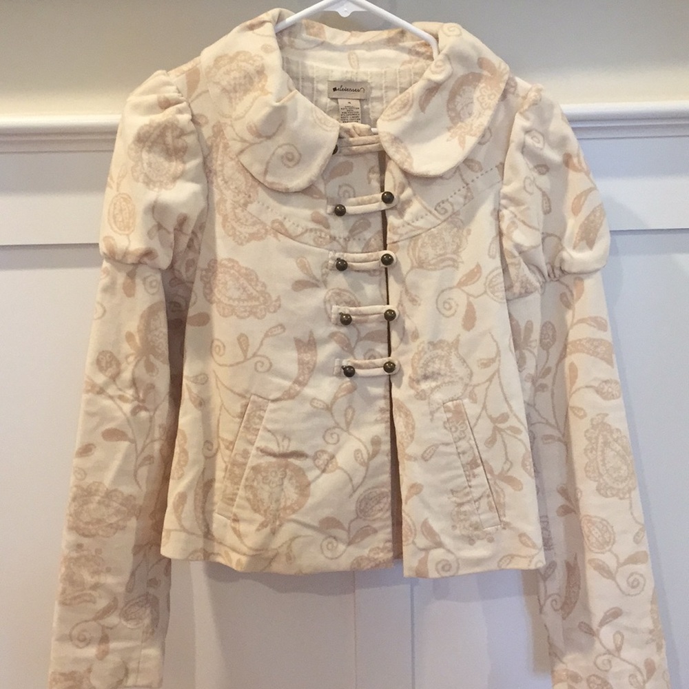 Anthropologie Elevenses Latte Art Jacket